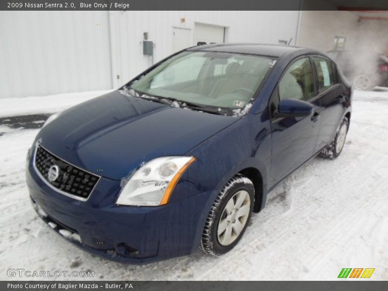 Blue Onyx / Beige 2009 Nissan Sentra 2.0