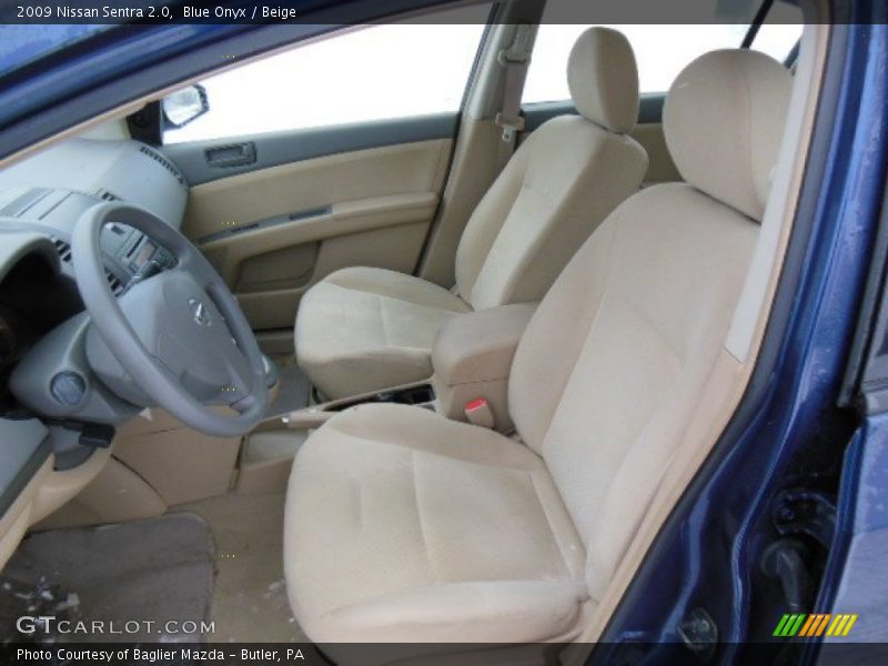 Blue Onyx / Beige 2009 Nissan Sentra 2.0