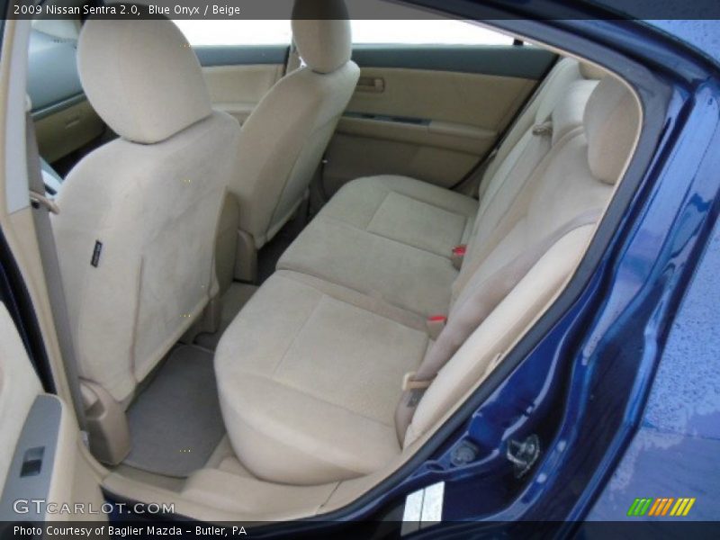 Blue Onyx / Beige 2009 Nissan Sentra 2.0