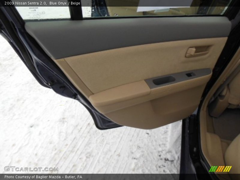 Blue Onyx / Beige 2009 Nissan Sentra 2.0