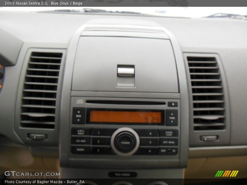 Blue Onyx / Beige 2009 Nissan Sentra 2.0