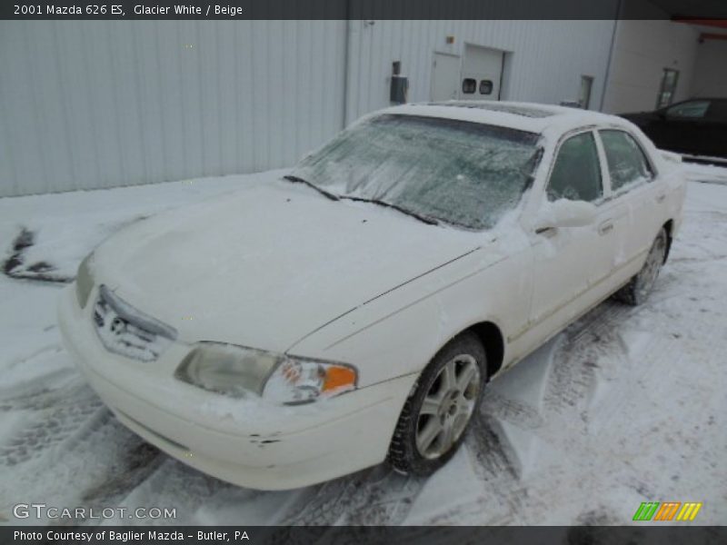 Glacier White / Beige 2001 Mazda 626 ES