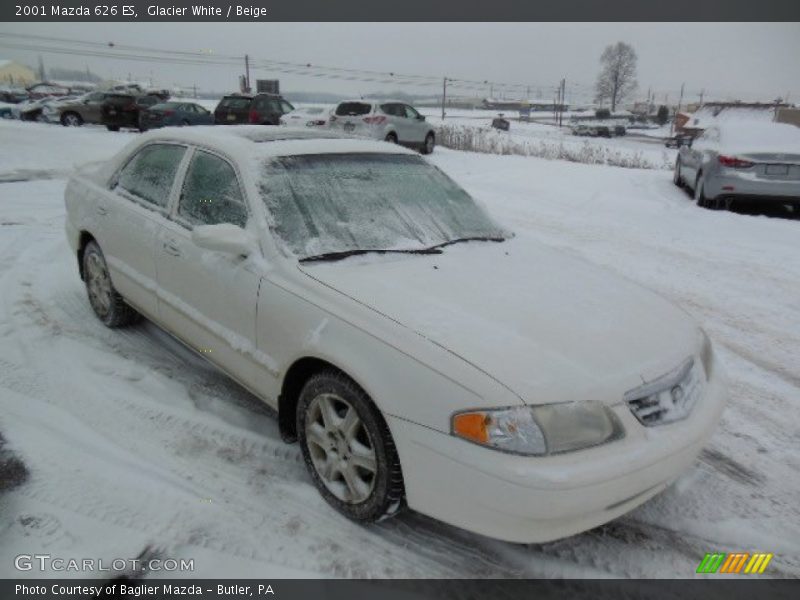 Glacier White / Beige 2001 Mazda 626 ES