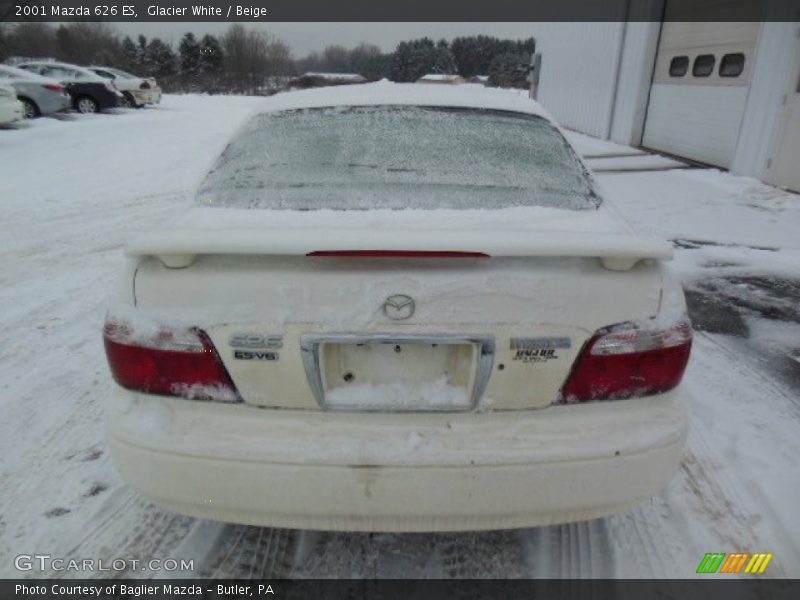Glacier White / Beige 2001 Mazda 626 ES