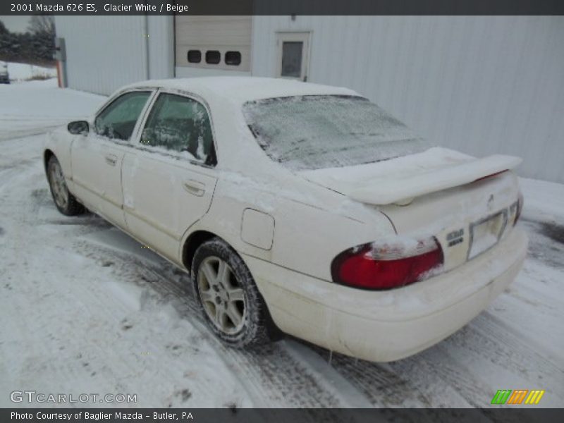 Glacier White / Beige 2001 Mazda 626 ES