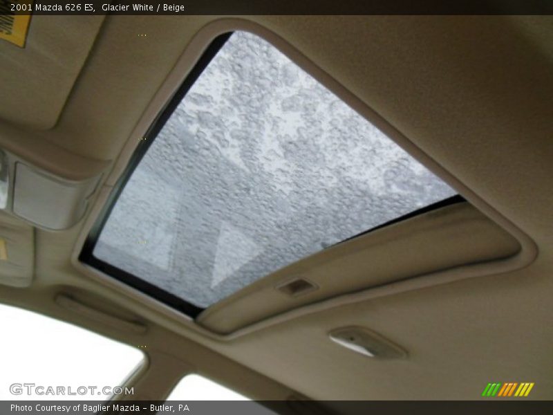 Glacier White / Beige 2001 Mazda 626 ES