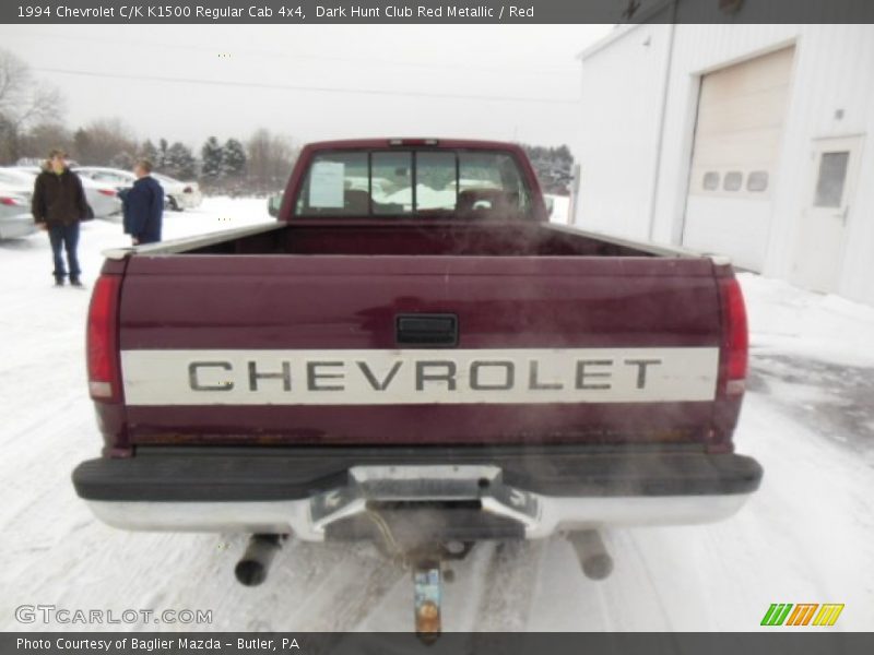 Dark Hunt Club Red Metallic / Red 1994 Chevrolet C/K K1500 Regular Cab 4x4