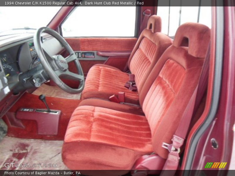 Dark Hunt Club Red Metallic / Red 1994 Chevrolet C/K K1500 Regular Cab 4x4
