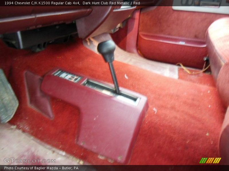 Dark Hunt Club Red Metallic / Red 1994 Chevrolet C/K K1500 Regular Cab 4x4