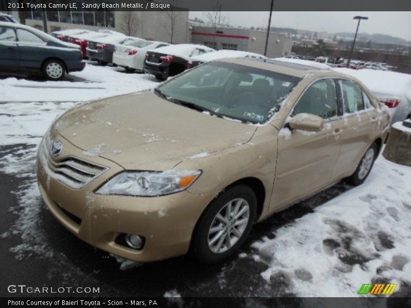 Sandy Beach Metallic / Bisque 2011 Toyota Camry LE