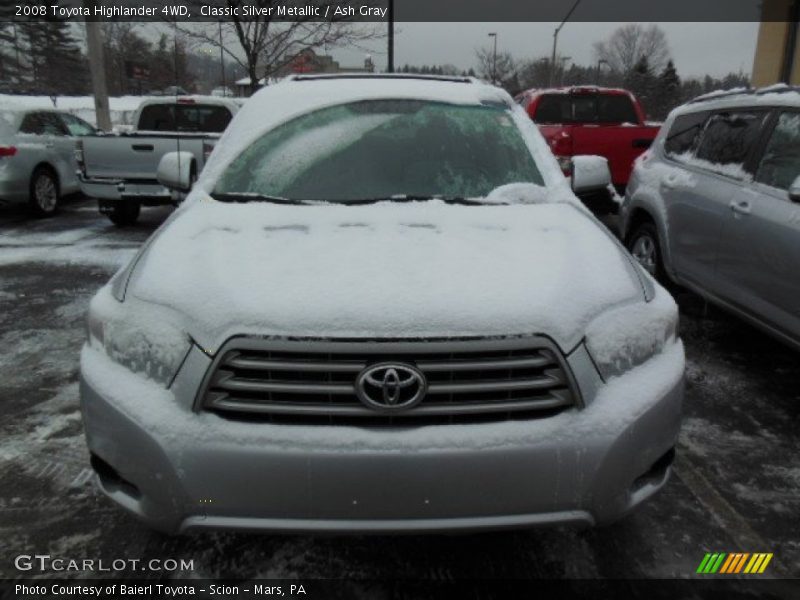 Classic Silver Metallic / Ash Gray 2008 Toyota Highlander 4WD