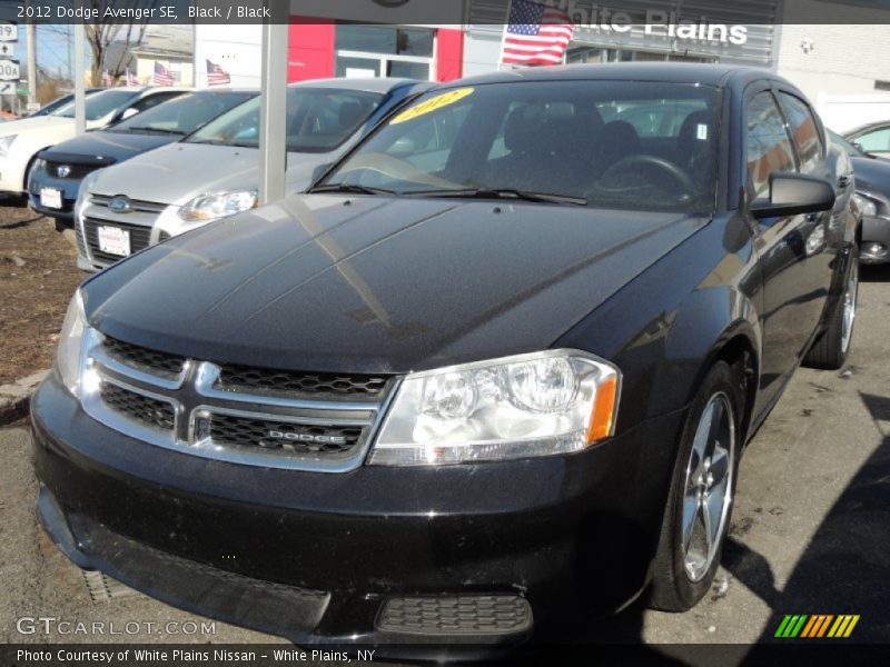 Black / Black 2012 Dodge Avenger SE