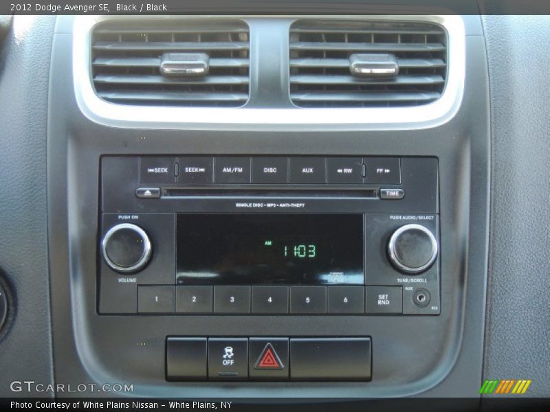 Black / Black 2012 Dodge Avenger SE