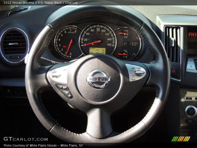 Super Black / Charcoal 2012 Nissan Maxima 3.5 S