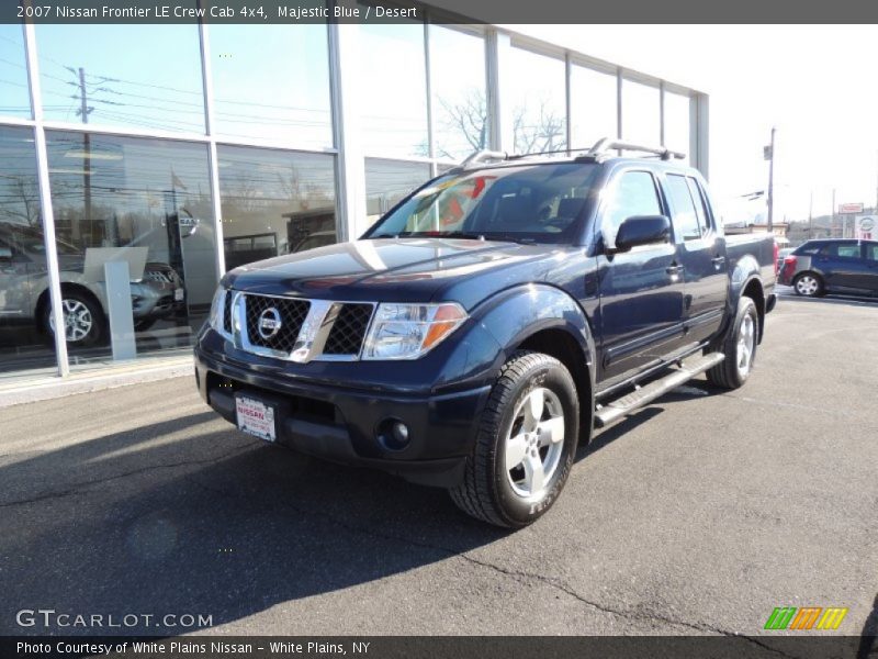 Majestic Blue / Desert 2007 Nissan Frontier LE Crew Cab 4x4