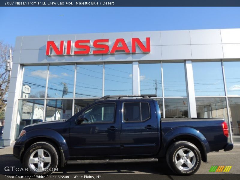 Majestic Blue / Desert 2007 Nissan Frontier LE Crew Cab 4x4