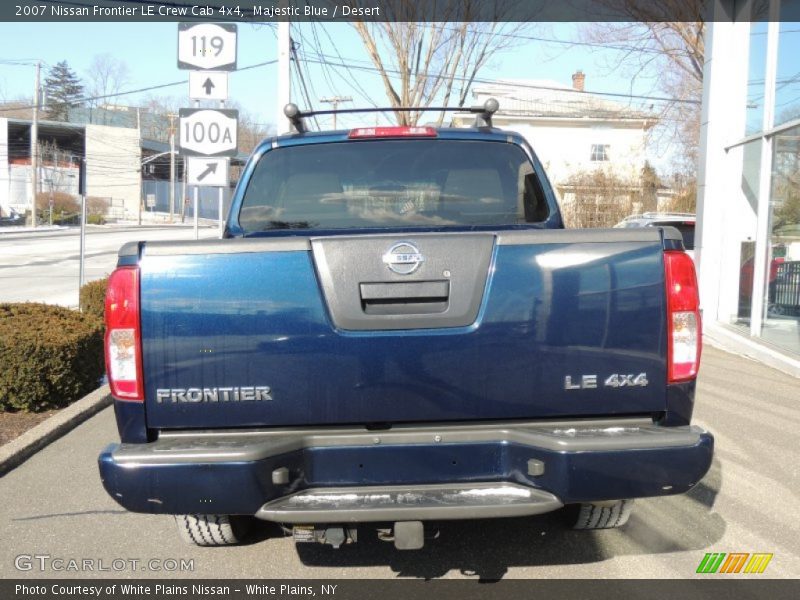 Majestic Blue / Desert 2007 Nissan Frontier LE Crew Cab 4x4