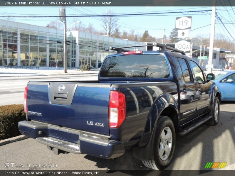 Majestic Blue / Desert 2007 Nissan Frontier LE Crew Cab 4x4