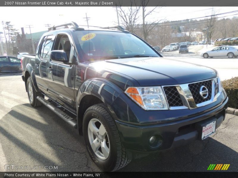 Majestic Blue / Desert 2007 Nissan Frontier LE Crew Cab 4x4