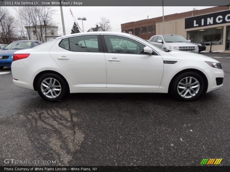 Snow White Pearl / Beige 2011 Kia Optima LX