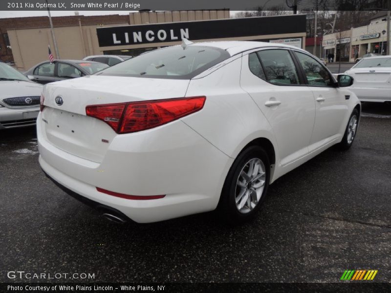 Snow White Pearl / Beige 2011 Kia Optima LX