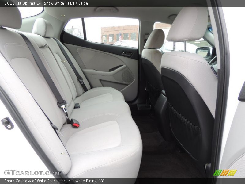 Snow White Pearl / Beige 2011 Kia Optima LX