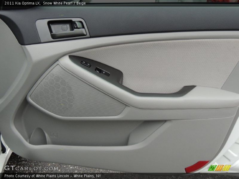 Snow White Pearl / Beige 2011 Kia Optima LX