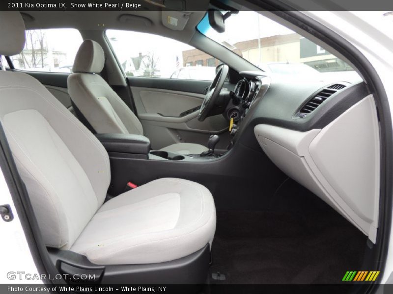 Snow White Pearl / Beige 2011 Kia Optima LX