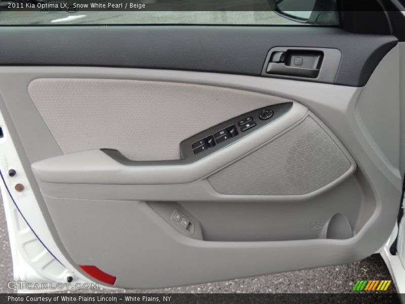 Snow White Pearl / Beige 2011 Kia Optima LX