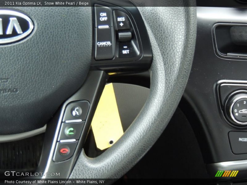 Snow White Pearl / Beige 2011 Kia Optima LX