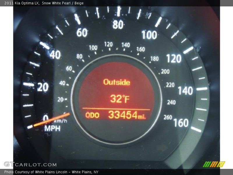 Snow White Pearl / Beige 2011 Kia Optima LX