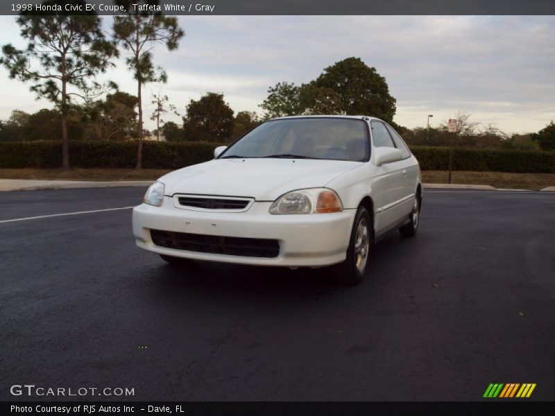 Taffeta White / Gray 1998 Honda Civic EX Coupe