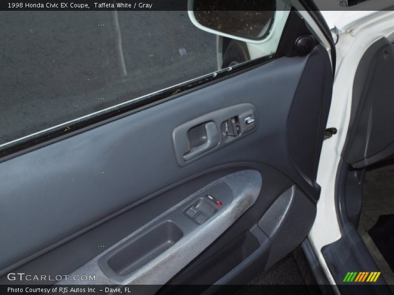 Taffeta White / Gray 1998 Honda Civic EX Coupe