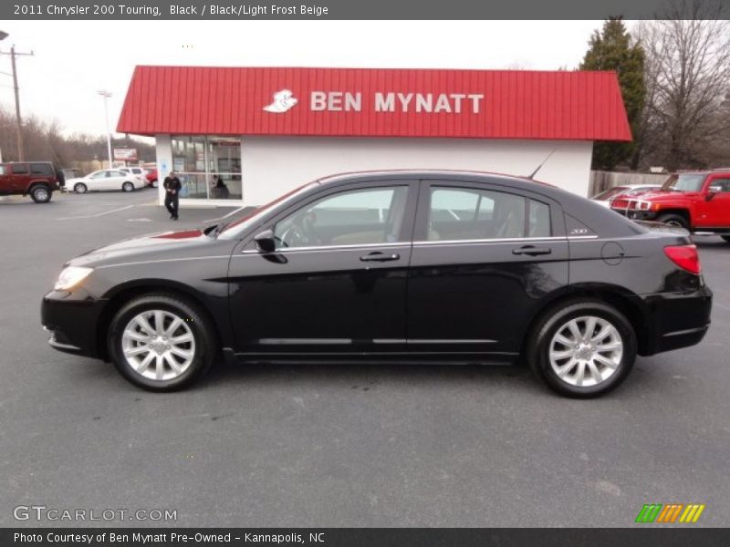 Black / Black/Light Frost Beige 2011 Chrysler 200 Touring