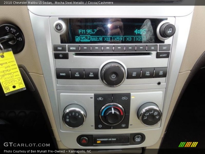 Controls of 2010 Malibu LS Sedan