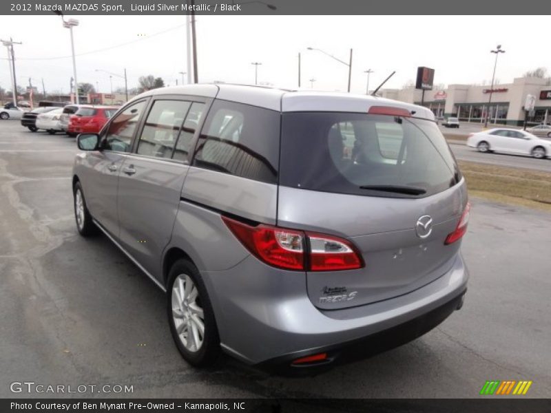 Liquid Silver Metallic / Black 2012 Mazda MAZDA5 Sport