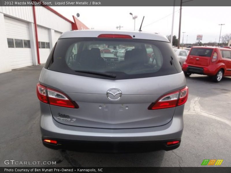 Liquid Silver Metallic / Black 2012 Mazda MAZDA5 Sport
