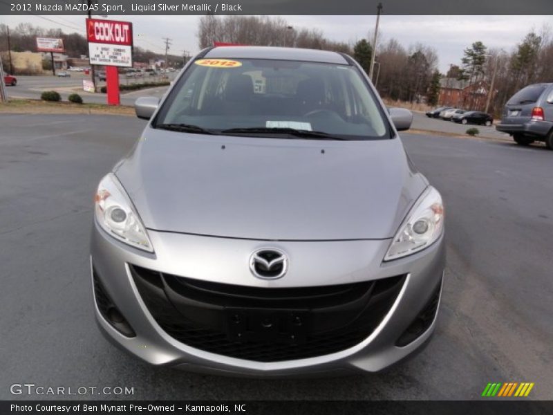 Liquid Silver Metallic / Black 2012 Mazda MAZDA5 Sport