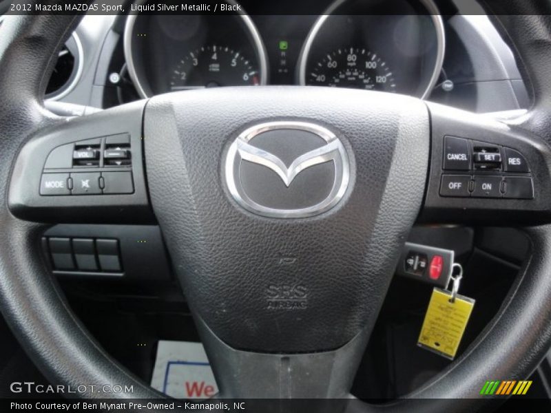 Liquid Silver Metallic / Black 2012 Mazda MAZDA5 Sport