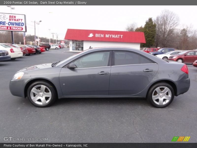 Dark Steel Gray Metallic / Ebony 2009 Pontiac G6 Sedan