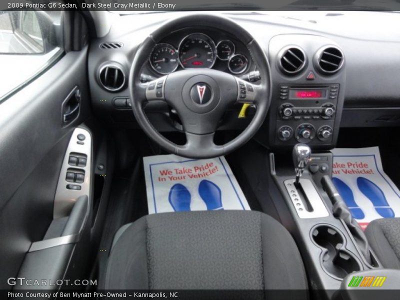 Dark Steel Gray Metallic / Ebony 2009 Pontiac G6 Sedan