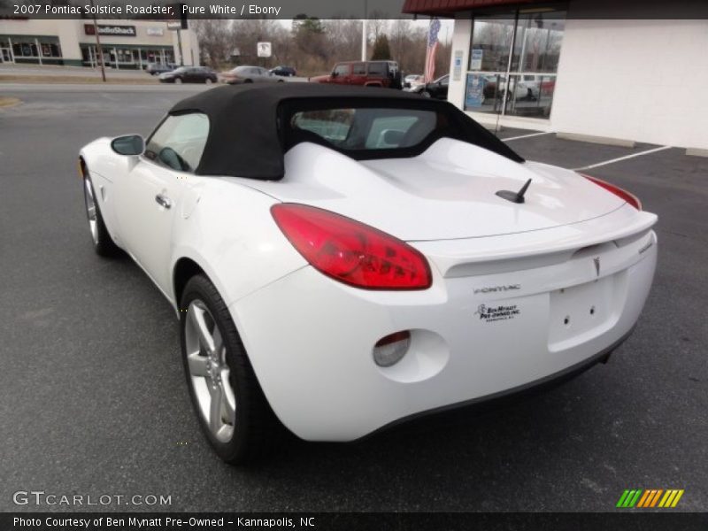 Pure White / Ebony 2007 Pontiac Solstice Roadster