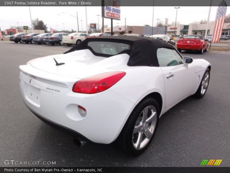 Pure White / Ebony 2007 Pontiac Solstice Roadster