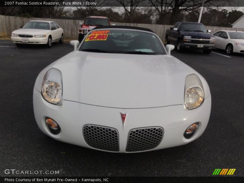 Pure White / Ebony 2007 Pontiac Solstice Roadster