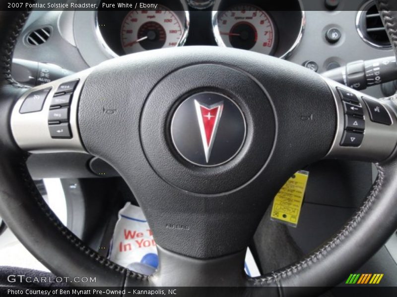 Pure White / Ebony 2007 Pontiac Solstice Roadster