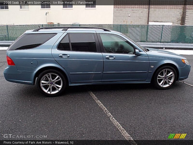 Ice Blue Metallic / Parchment 2008 Saab 9-5 Aero SportCombi