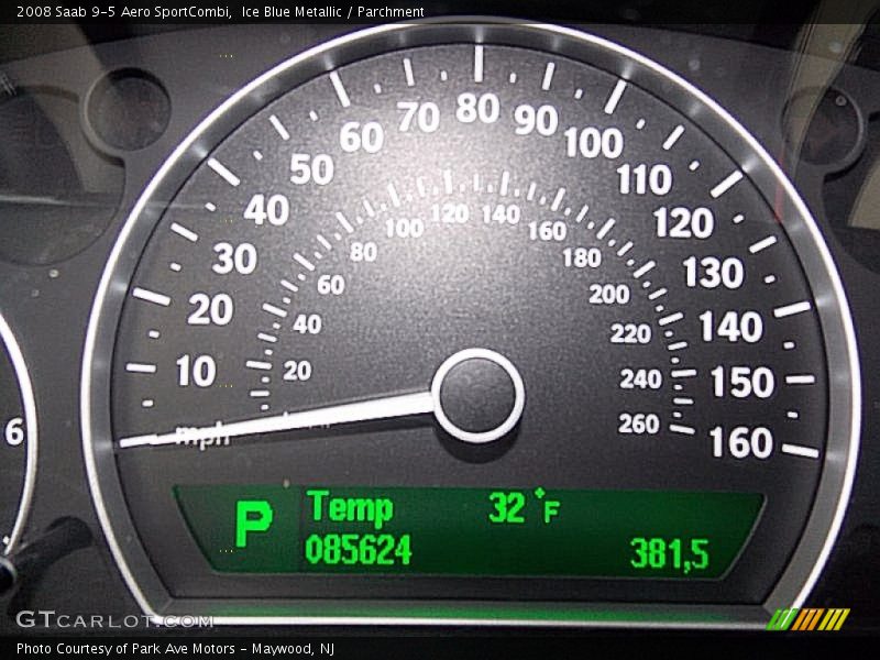 Ice Blue Metallic / Parchment 2008 Saab 9-5 Aero SportCombi