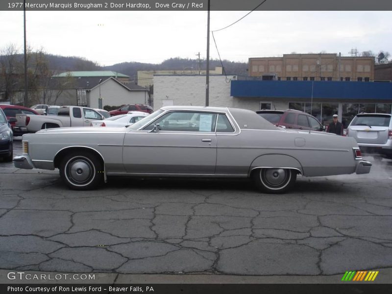 Dove Gray / Red 1977 Mercury Marquis Brougham 2 Door Hardtop