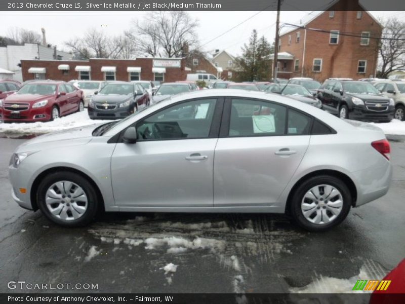 Silver Ice Metallic / Jet Black/Medium Titanium 2013 Chevrolet Cruze LS