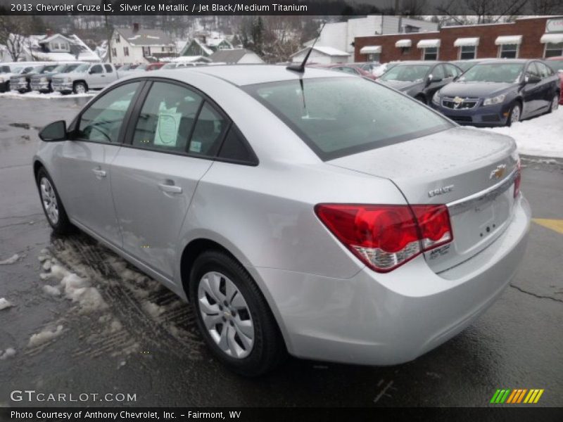 Silver Ice Metallic / Jet Black/Medium Titanium 2013 Chevrolet Cruze LS